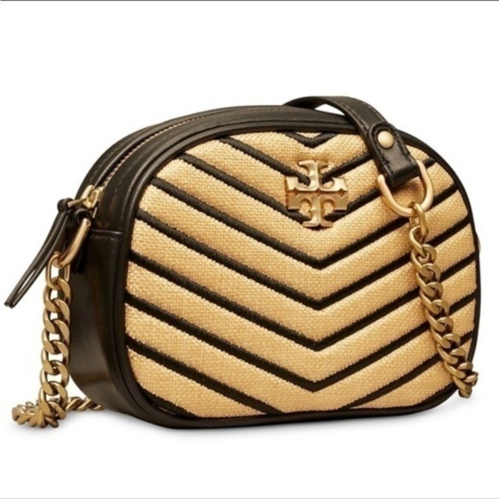 New Tory Burch Kira small chevron camera bag